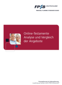 Cover des FPSB-Marktvergleichs Online-Testamente